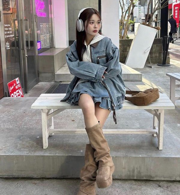  「【REVIVAL】WEB限定/セットアップ対応/ティアードミニスカート」|スカート|