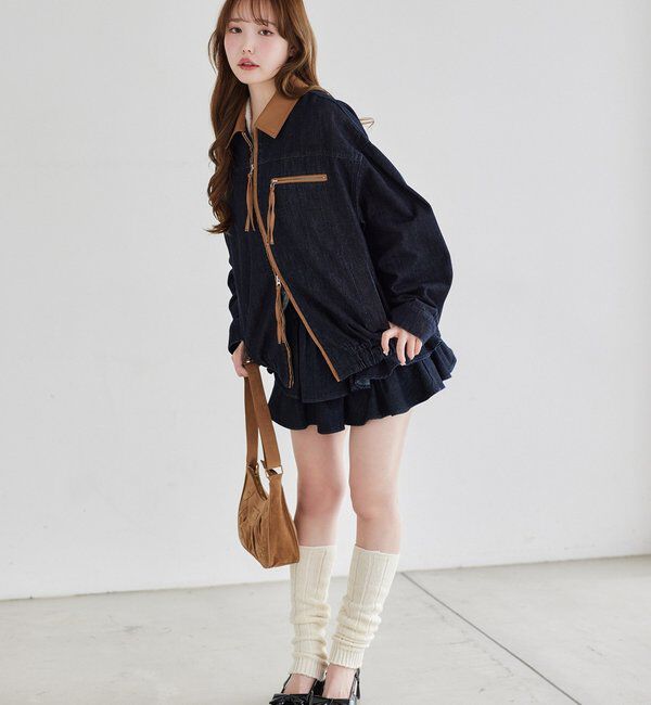  「【REVIVAL】WEB限定/セットアップ対応/ティアードミニスカート」|スカート|