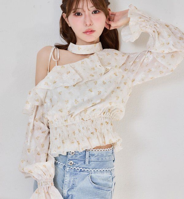  「2WAYワンショルフリルブラウス」|シャツ・ブラウス|