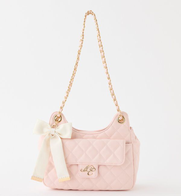  「チェーンショルダー２WAYバッグ」|ショルダー・メッセンジャー|ピンク