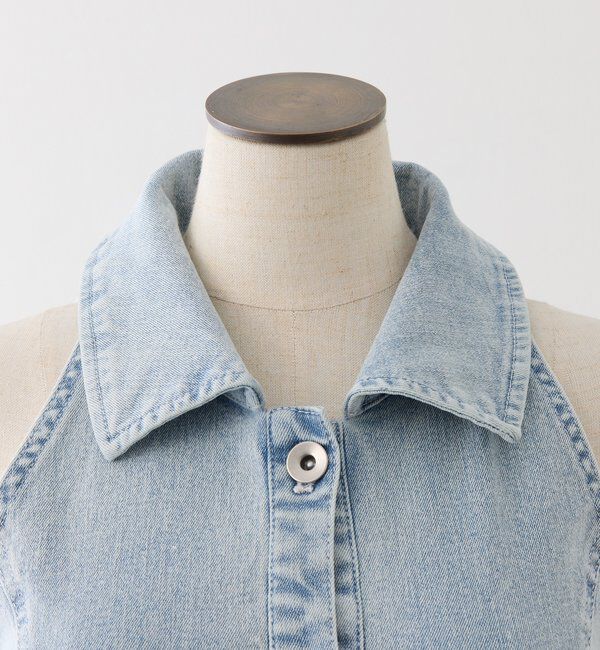  「【Denim Collection】ボレロセットサイドカットロングワンピ」|ワンピース|