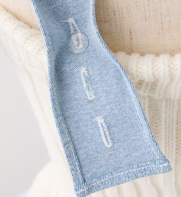  「【Denim Collection】肩リボンビスチェ」|シャツ・ブラウス|