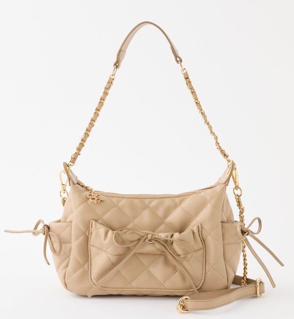  「キルティングリボンボーホーバッグ」|ショルダー・メッセンジャー|