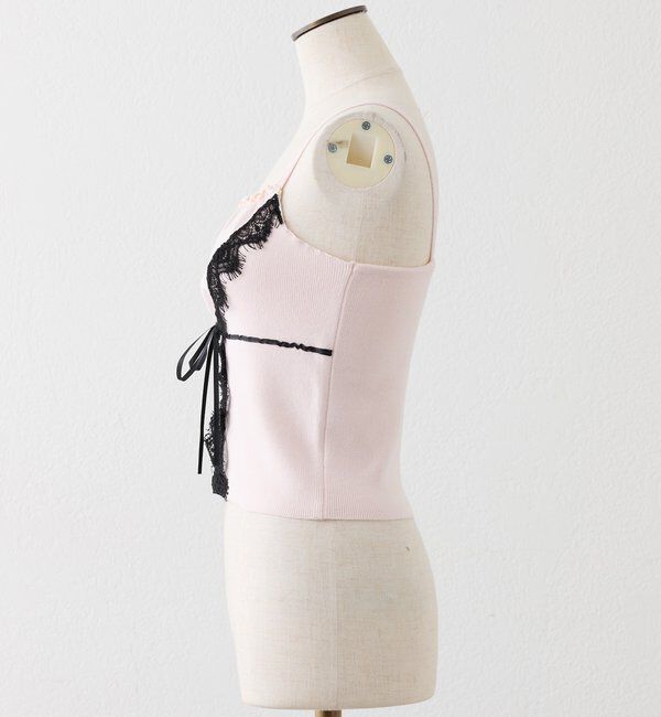  「レース付きニットビスチェ」|ニット・セーター|