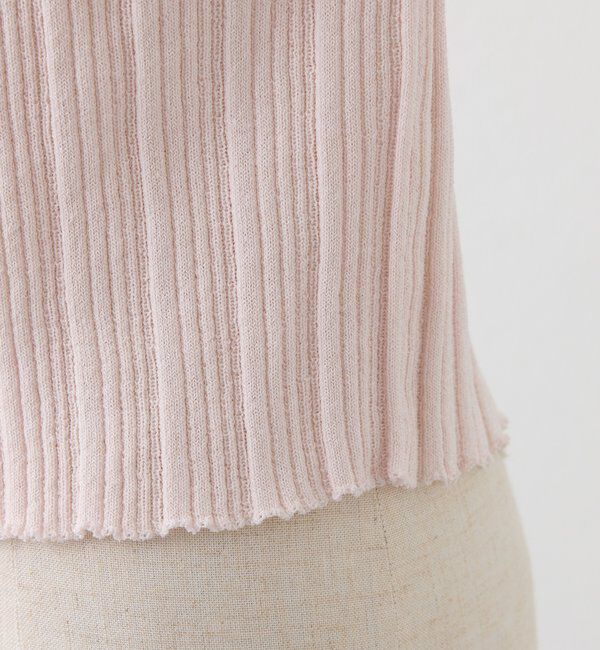  「レース付きリブカーディガン」|ニット・セーター|