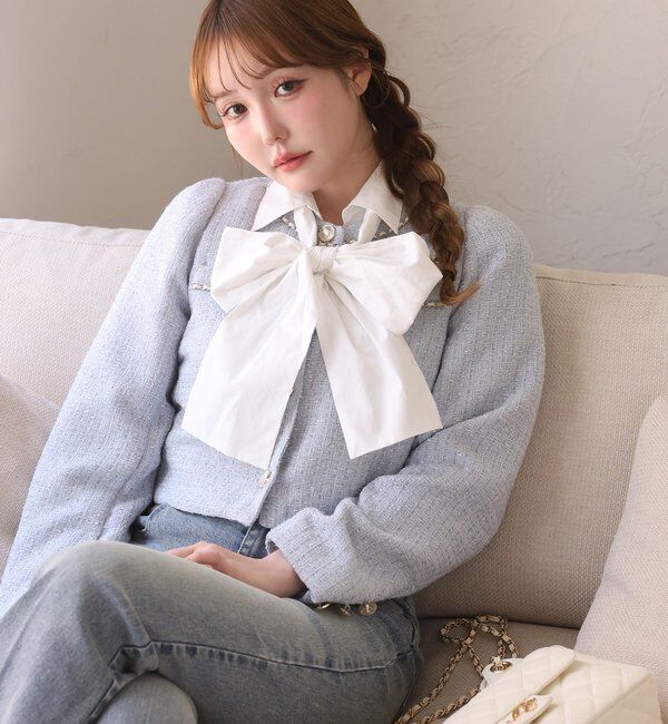  「【SMサイズ展開あり】ウエストレースフレアデニム」|その他|