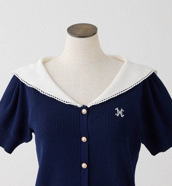  「セーラー半袖ニット」|ニット・セーター|