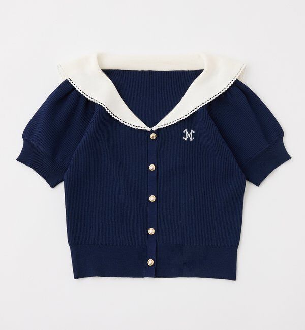  「セーラー半袖ニット」|ニット・セーター|