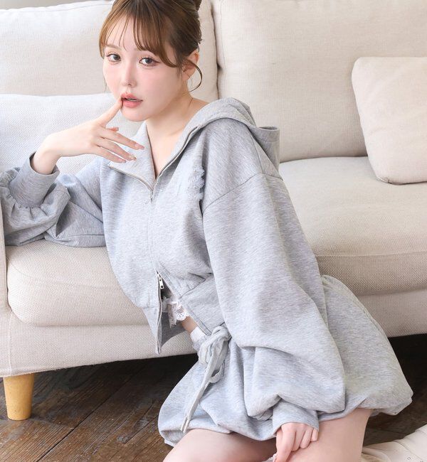  「チュールロゴパーカー」|プルオーバー|