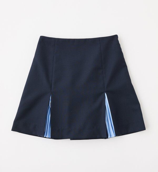 「【セットアップ可能】配色プリーツスカート/SMサイズ展開あり」|スカート|