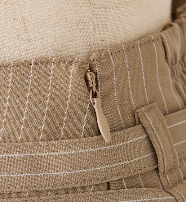  「【SMサイズ展開あり】ダブルベルト付きプリーツミニスカ－ト」|スカート|