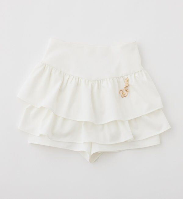  「チャーム付きティアードミニスカパン」|スカート|