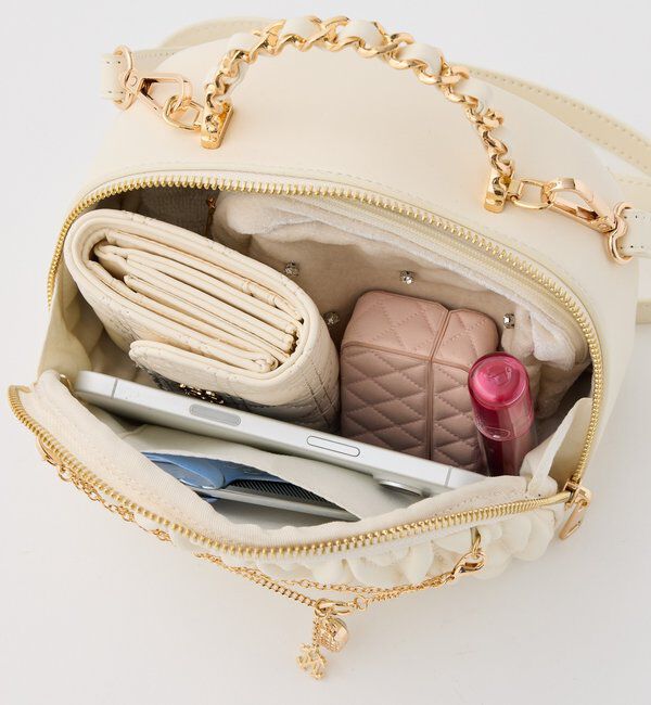  「キルティングハーフムーンミニバッグ」|ショルダー・メッセンジャー|