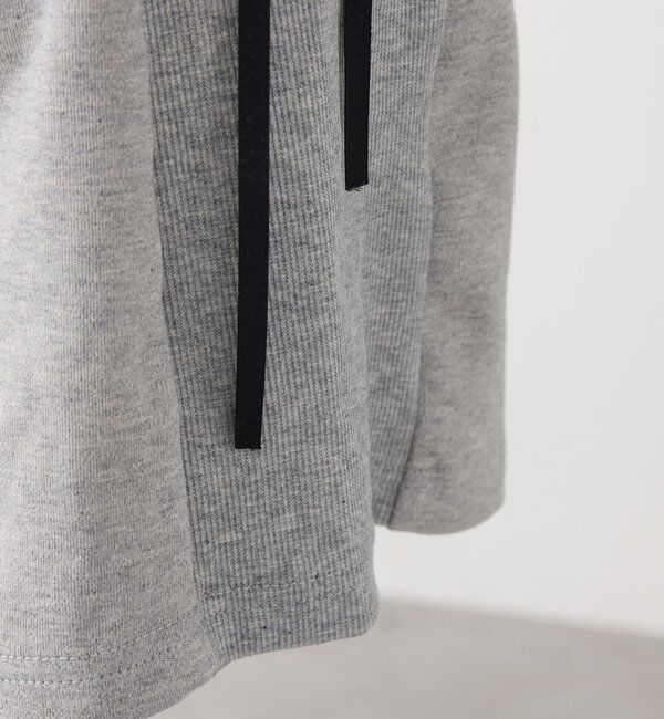  「サイドレースアップパーカーミニワンピース」|ワンピース|