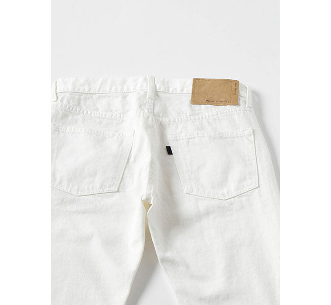 mizuiro ind「mizuiro ind 8分丈ホワイトデニム」|デニム|