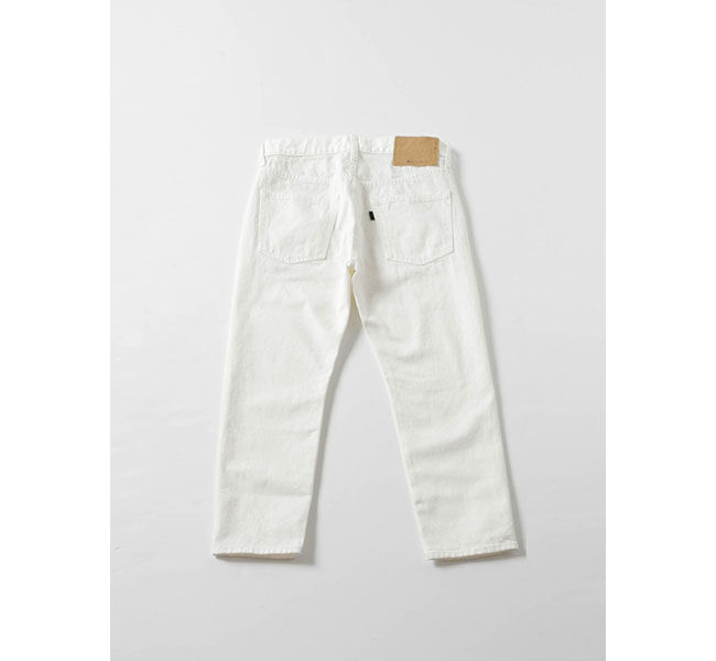 mizuiro ind「mizuiro ind 8分丈ホワイトデニム」|デニム|