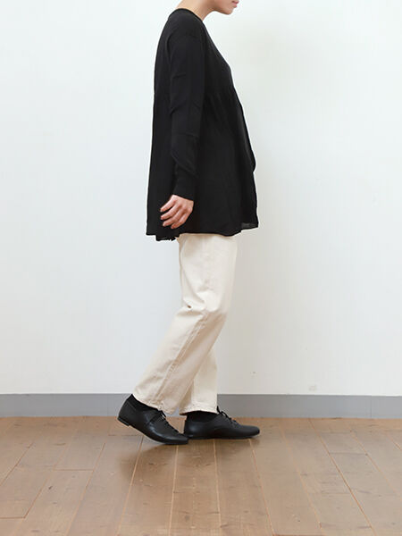 mizuiro ind「mizuiro ind 8分丈ホワイトデニム」|デニム|