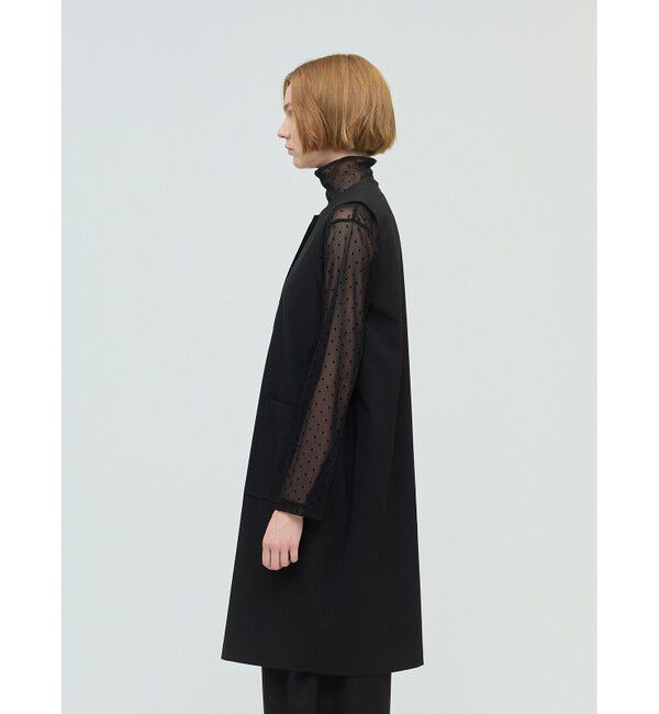 mizuiro ind「mizuiro ind フロントフライコクーンジレ」|ベスト・ジレ|