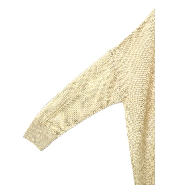 mizuiro ind「mizuiro ind メッシュ柄Vネックロングカーディガン」|ニット・セーター|