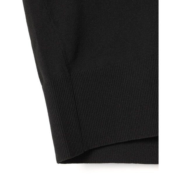 mizuiro ind「mizuiro ind クルーネックハーフスリーブプルオーバー」|ニット・セーター|