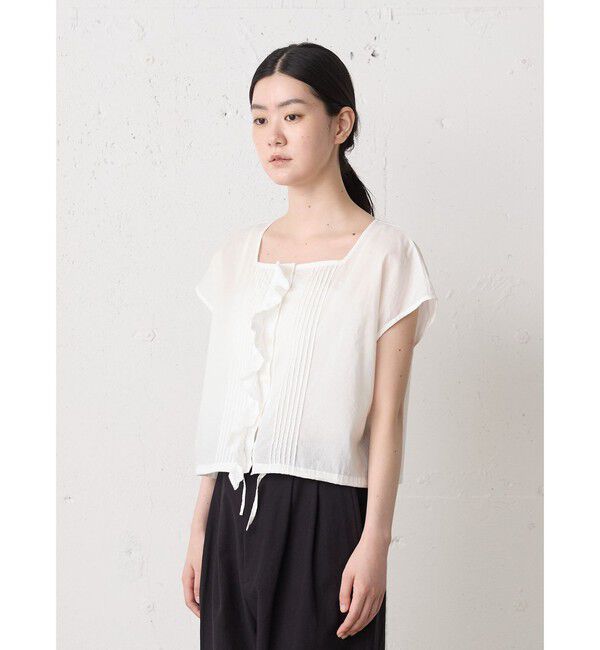 MidiUmi「MidiUmi ピンタックレースベスト」|ベスト・ジレ|