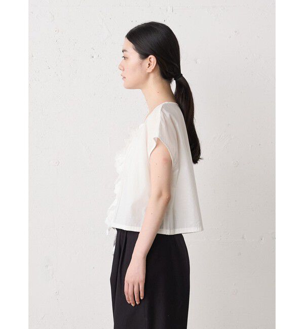 MidiUmi「MidiUmi ピンタックレースベスト」|ベスト・ジレ|