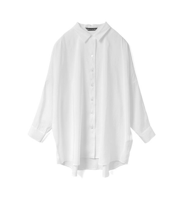 mizuiro ind「mizuiro ind ワイドチュニックシャツ」|シャツ・ブラウス|