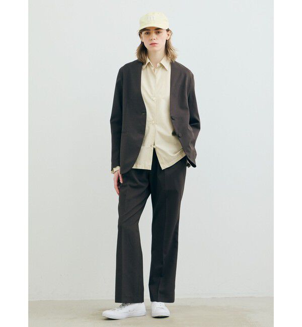 MARMARMAR「MARMARMAR ノーカラージャケット」|テーラードジャケット|ブラック