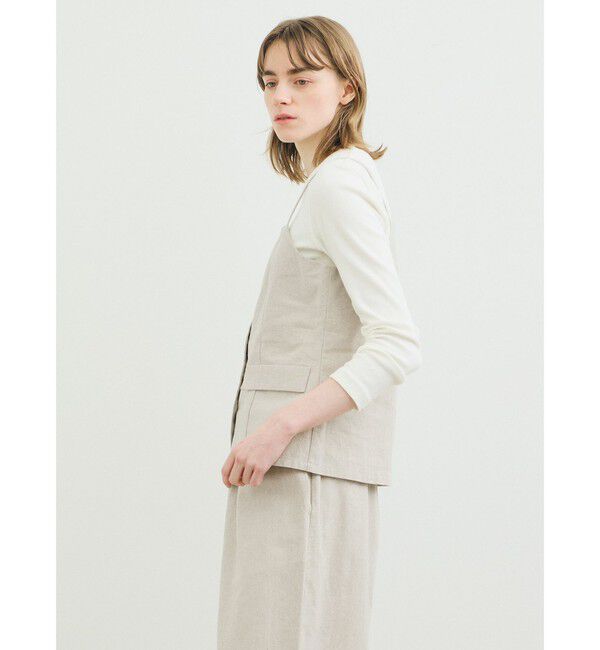 MARMARMAR「MARMARMAR リネン混ビスチェ風ベスト」|ベスト・ジレ|