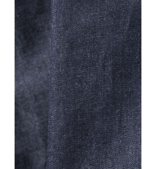 mizuiro ind「mizuiro ind Vネックデニムシャツ」|シャツ・ブラウス|