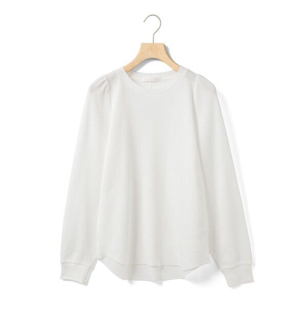 MARMARMAR「MARMARMAR パフスリーブワッフルプルオーバー」|Tシャツ・カットソー|