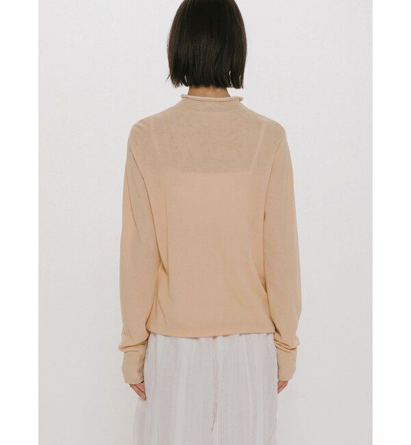 MIDIUMISOLID「MIDIUMISOLID for Ladies シアーレイヤードタートルネックプルオーバー」|Tシャツ・カットソー|