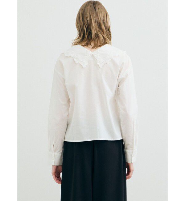 MARMARMAR「MARMARMAR レースカラーロングスリーブシャツ」|シャツ・ブラウス|