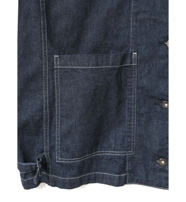 mizuiro ind「mizuiro ind ワイドデニムカバーオール(ONEWASH)」|デニムジャケット|