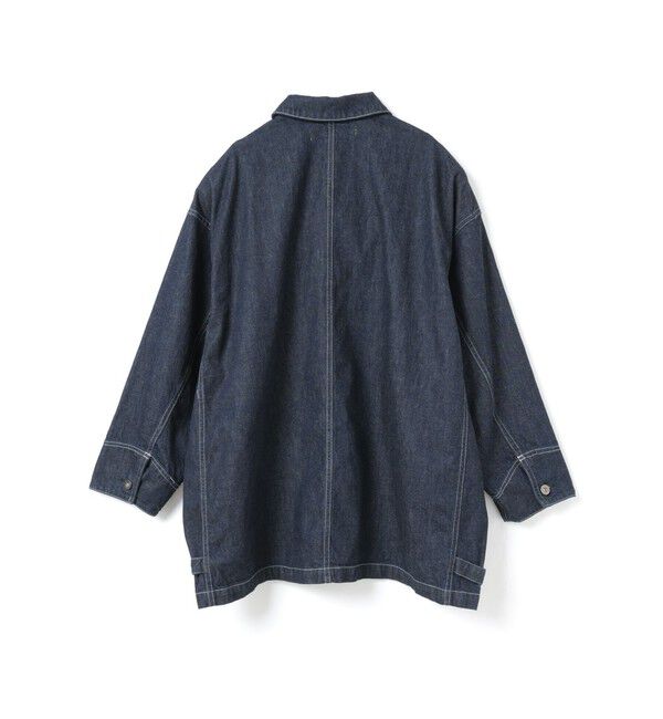 mizuiro ind「mizuiro ind ワイドデニムカバーオール(ONEWASH)」|デニムジャケット|