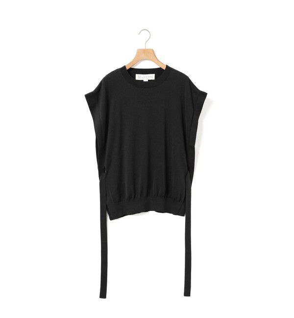 MidiUmi「MidiUmi サイドリボンベスト」|ベスト・ジレ|ブラック