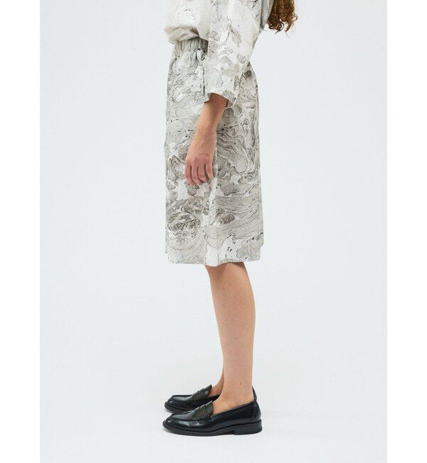 mizuiro ind「mizuiro ind マーブルプリントキュロットパンツ」|その他|