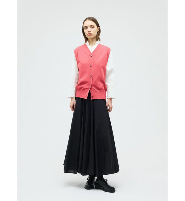 mizuiro ind「mizuiro ind Vネックベスト」|ベスト・ジレ|