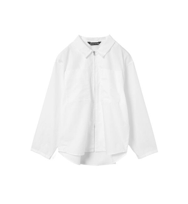 mizuiro ind「mizuiro ind ジップシャツ」|シャツ・ブラウス|