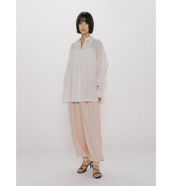 MIDIUMISOLID「MIDIUMISOLID for Ladies シアースキッパーポンチョシャツ」|シャツ・ブラウス|
