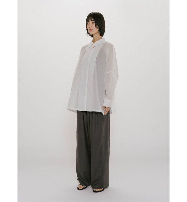 MIDIUMISOLID「MIDIUMISOLID for Ladies シアースキッパーポンチョシャツ」|シャツ・ブラウス|