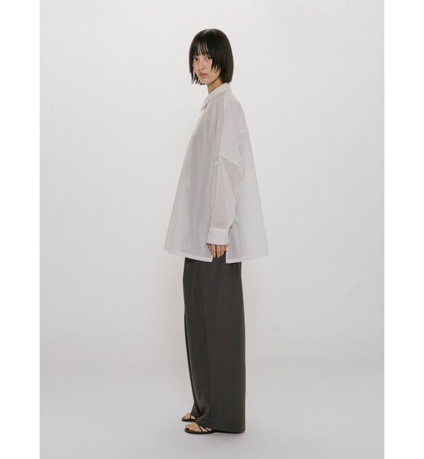 MIDIUMISOLID「MIDIUMISOLID for Ladies シアースキッパーポンチョシャツ」|シャツ・ブラウス|