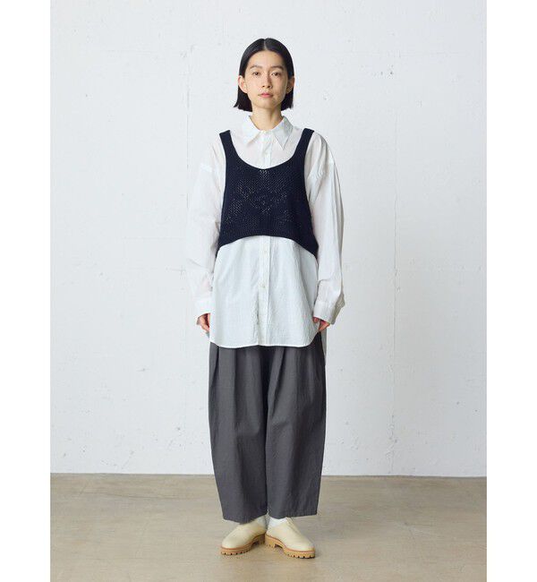 MidiUmi「MidiUmi C/Lワイドイージーテーパードパンツ」|その他|