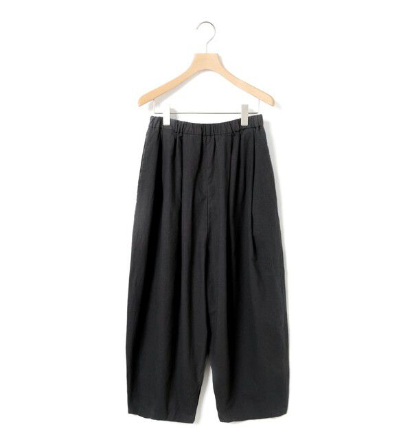 MidiUmi「MidiUmi C/Lワイドイージーテーパードパンツ」|その他|ブラック