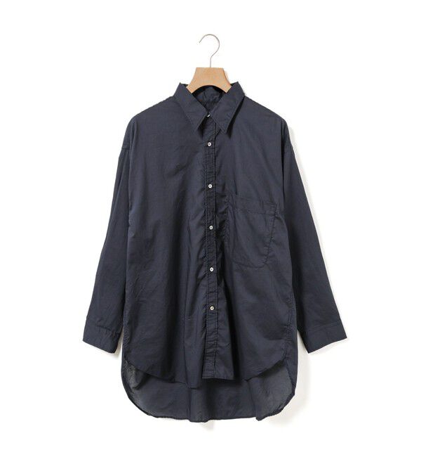 MidiUmi「MidiUmi オーバーサイズシャツ」|シャツ・ブラウス|ダークネイビー