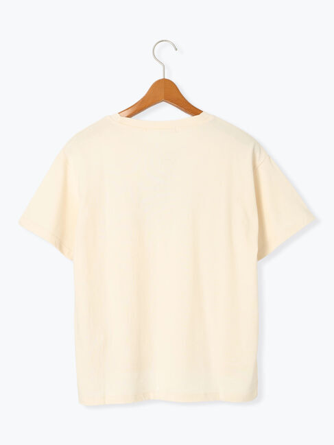 Lugnoncure「メガネ刺繍プリントTシャツ」|Tシャツ・カットソー|