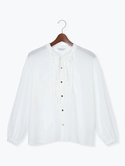 Te chichi「フロントフリルキーネックブラウス」|シャツ・ブラウス|