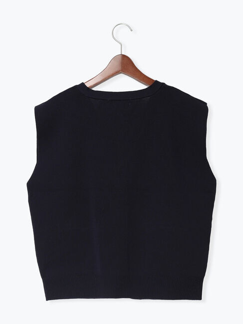 Te chichi「総針ポケット付きVネックベスト《2026 spring catalog item》」|ニット・セーター|