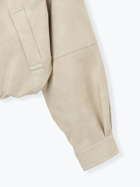 Te chichi「フェイクレザークロップドブルゾン」|ブルゾン・スタジャン|