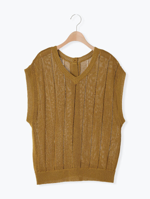 Samansa Mos2「テープヤーン前後2WAYベスト」|ダウンベスト・ベスト|